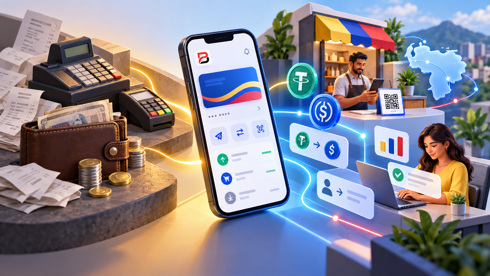 Digitalizacion financiera en Venezuela: del efectivo a las interfaces moviles