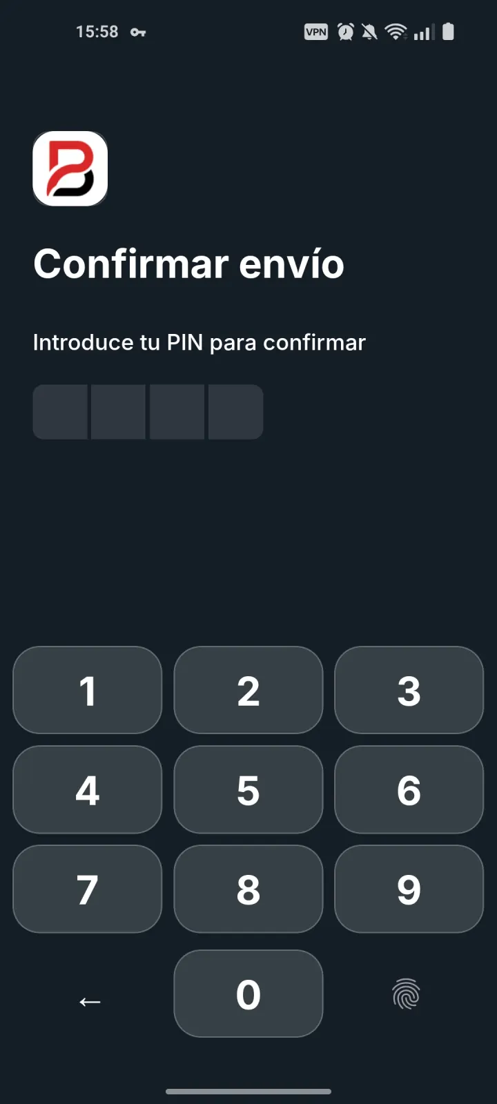 Autenticaci&oacute;n de retiro con PIN o biometr&iacute;a en Buyesia Pay